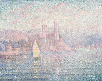 アンティーブ、朝、1903 作： Paul Signac