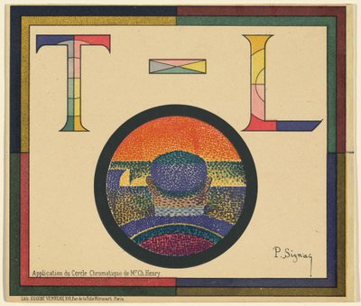 Ch.Henry氏のクロマティックサークルの応用 作： Paul Signac