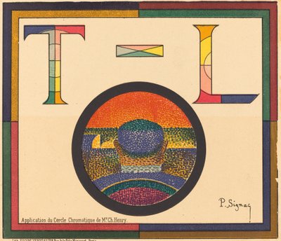 Ch.Henry氏のクロマティックサークルの応用 作： Paul Signac