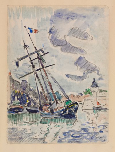 ボートインポート 作： Paul Signac