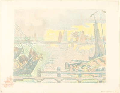 フラッシングのボート 作： Paul Signac