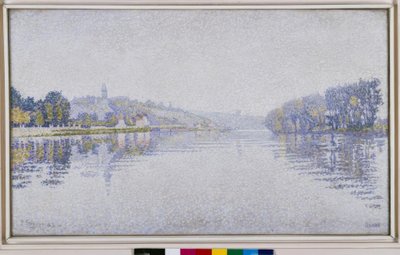 リバーサイド。ハーブレイのセーヌ川 作： Paul Signac