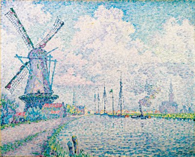 Overschie par Signac、ポールの運河 (1863-1935) 作： Paul Signac