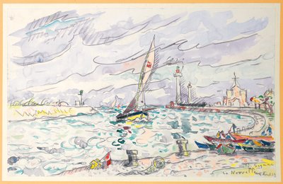 シブール、サンジャンドルズ、1920 作： Paul Signac
