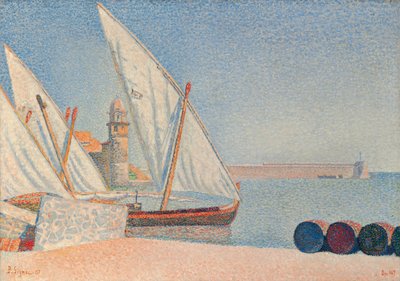 コリウール、レバランセル、1887 作： Paul Signac