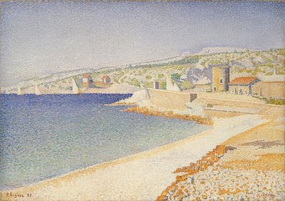 Der pier目的、作品198. 1889 作： Paul Signac