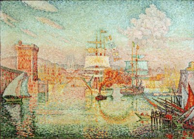 マルセイユ港への入り口 作： Paul Signac