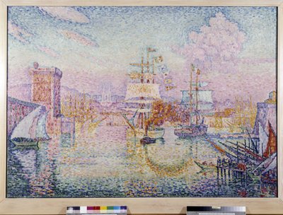 マルセイユ入港。 ポール シニャック (1895-1935) の絵画 作： Paul Signac