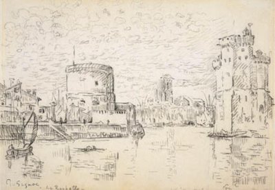 ラ・ロシェルの旧港盆地への入り口 作： Paul Signac