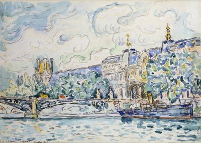 ルーブル宮殿、1910 作： Paul Signac
