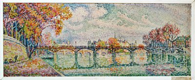 ル・ポン・デ・ザール、パリ（キャンバス画） 作： Paul Signac