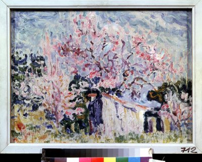 「プロヴァンスの春」 (プロヴァンスの春) ポール・シニャック (1863-1935) の絵画 1903年 プーシキン美術館、モスクワ 作： Paul Signac