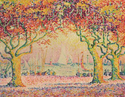 レアレ、カンヌ、1918〜1920年 作： Paul Signac