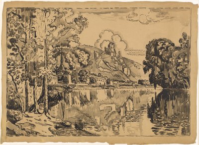 夏の朝のザンドリ 作： Paul Signac