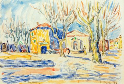 サントロペの風景 作： Paul Signac