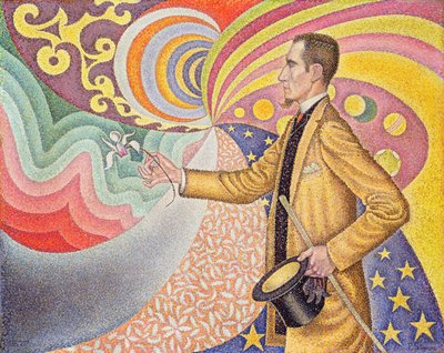 M.フェリックスフェネオンの肖像、1890年 作： Paul Signac