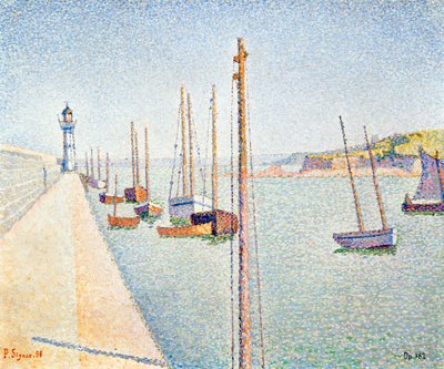 1888年ブルターニュ、ポートリュー 作： Paul Signac