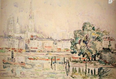 ルーアン（水彩・紙） 作： Paul Signac