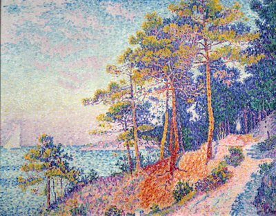 サントロペは税関の道を言う ポール・シニャック（1863-1935）の絵画 1905年 日0,72x0,92 m グルノーブル、Musee des Beaux Arts 作： Paul Signac