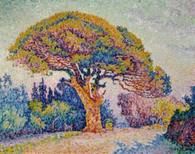 シニャック、ベルトーの松 作： Paul Signac
