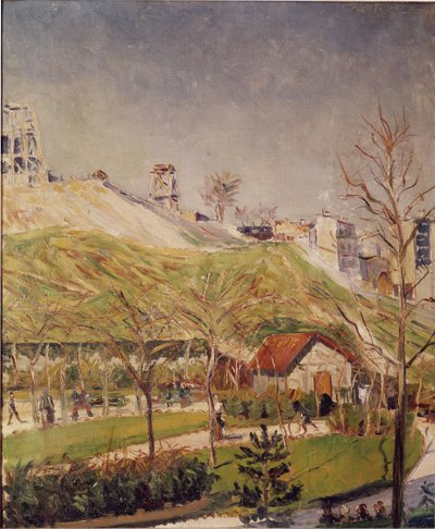 サン・ピエール広場とモンマルトルの丘。ポール・シニャック（1863-1935）の絵画 作： Paul Signac