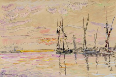 サントロペ」、1918年 作： Paul Signac