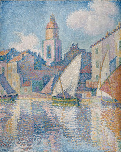 サントロペの尖塔 作： Paul Signac