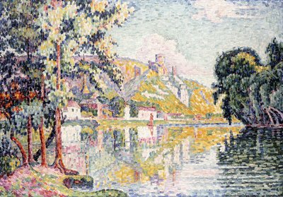 アンデリー、ガイヤール城、1921年 作： Paul Signac
