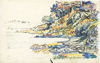 サントロペのカランク 作： Paul Signac