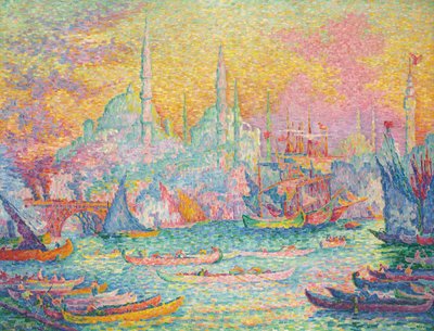 金角湾、コンスタンティノープル、1907 年。 作： Paul Signac