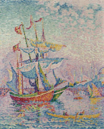 ゴールデンホーン。橋、1907 作： Paul Signac