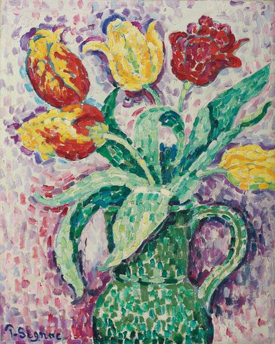 緑の花瓶、1920 作： Paul Signac