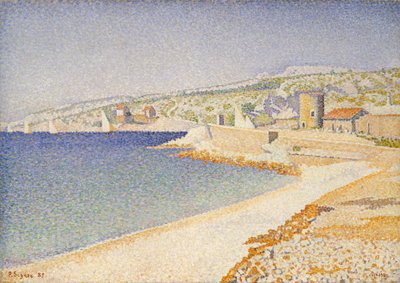 カシスの桟橋、作品198 作： Paul Signac