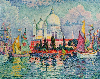 敬礼、1908 作： Paul Signac