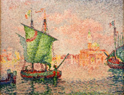 ヴェネツィア、ピンクの雲 作： Paul Signac