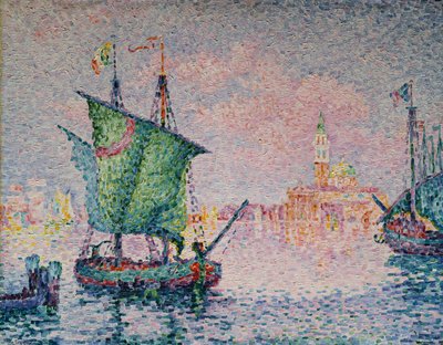 ヴェネツィア-ピンクの雲 作： Paul Signac