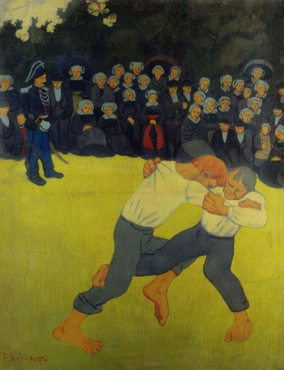 ブルトンレスリング 作： Paul Sérusier