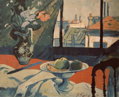静物画-1891-O - L-ナビペインティング 作： Paul Sérusier