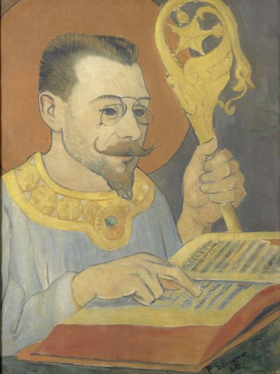 ナビコスチュームを着たポールランソンの肖像、1890年。 作： Paul Sérusier