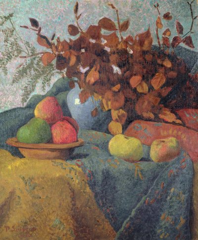 リンゴと紅葉の静物、1910 作： Paul Sérusier