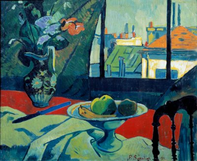 静物画、芸術家の工房 絵画 ポール・セルジエ（1863-1927） 1891年 日。0,6x0,73 m パリ、オルセー美術館 作： Paul Sérusier