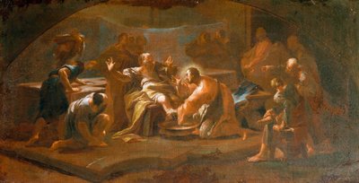 ポール・トロガー (1698-1762) による足の洗浄 作： Paul Troger
