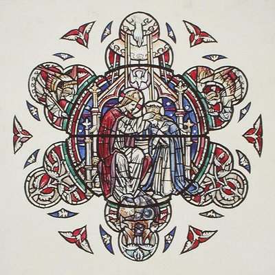 聖母の戴冠式」1910年頃（水彩・紙） 作： Paul Vincent Woodroffe