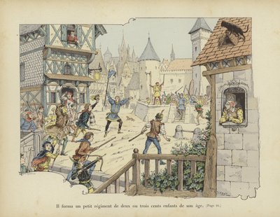彼は自分の年齢の子供200人か300人の小さな連隊を結成した 作： Paul de Semant