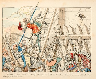 セオドア・カフ著、ポール・デ・セマン（1855-1915）絵の『ジャンヌ・ダルク』からの引用。5月7日 作： Paul de Semant