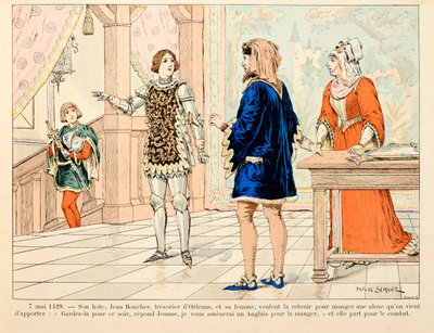 セオドア・カフ著、ポール・デ・セマン（1855-1915）絵の『ジャンヌ・ダルク』からの引用。5月7日 作： Paul de Semant