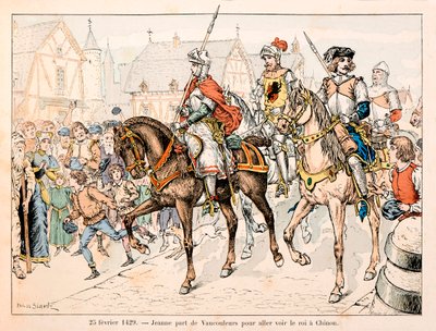 セオドア・カフ著、ポール・デ・セマン（1855-1915）絵の『ジャンヌ・ダルク』からの引用。2月25日 作： Paul de Semant