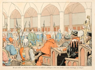 セオドア・カフ著、ポール・デ・セマン（1855-1915）絵の『ジョーン・オブ・アーク』からの引用。5月29日 作： Paul de Semant