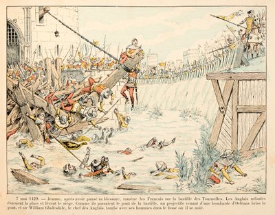 イラストは、テオドール・カフ著、ポール・デ・セマン（1855-1915）絵の『ジョーン・オブ・アーク』から引用しています。5月7日 作： Paul de Semant