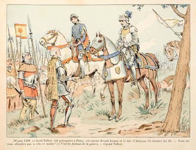 セオドア・カフ著、ポール・デ・セマン（1855-1915）絵による「ジョーン・オブ・アーク」からの引用。6月18日 作： Paul de Semant